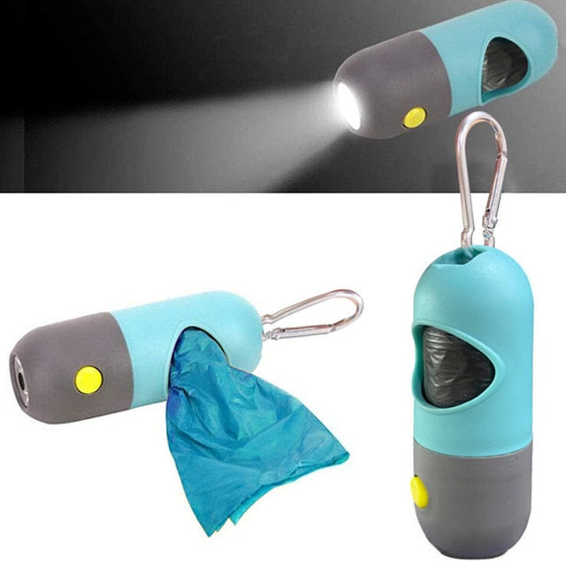 Biodegradable Poop Bag Dispenser With LED Light 